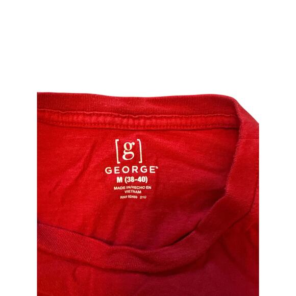 George 2 men’s long sleeve t shirts blue and red sz M - Picture 3 of 6